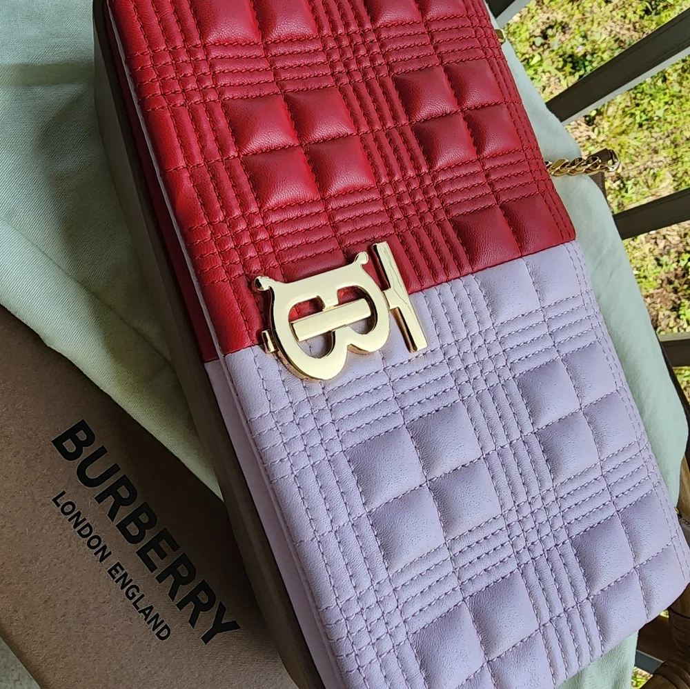 Burberry Lola Tri-color Quilted Medium Shoulder Bag - Picture 11 of 15